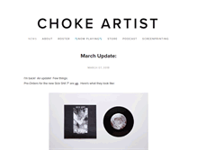 Tablet Screenshot of chokeartistnj.com